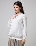 Expand Farra White Blouse With Embroidery Detail