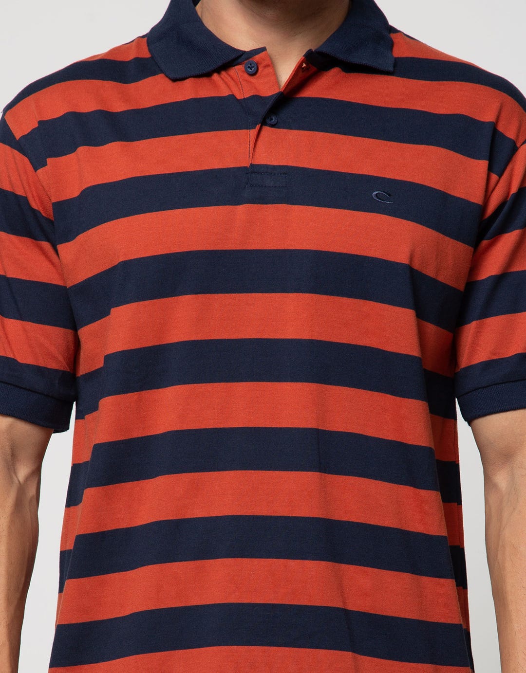 Cole Short Sleeve Polo Shirt Stripe