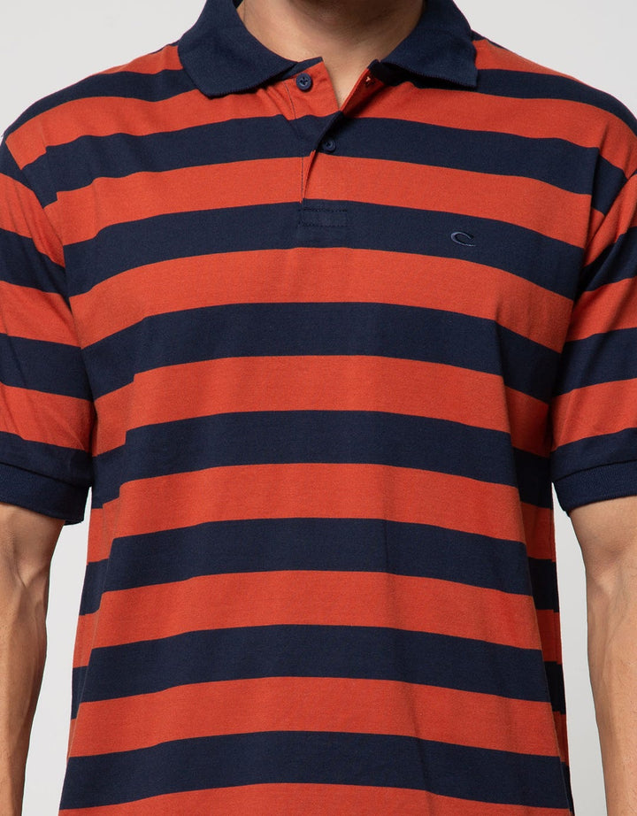 Cole Short Sleeve Polo Shirt Stripe