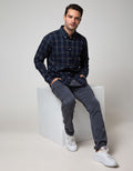 Cole Long Sleeve Shirt Woven Medium Check