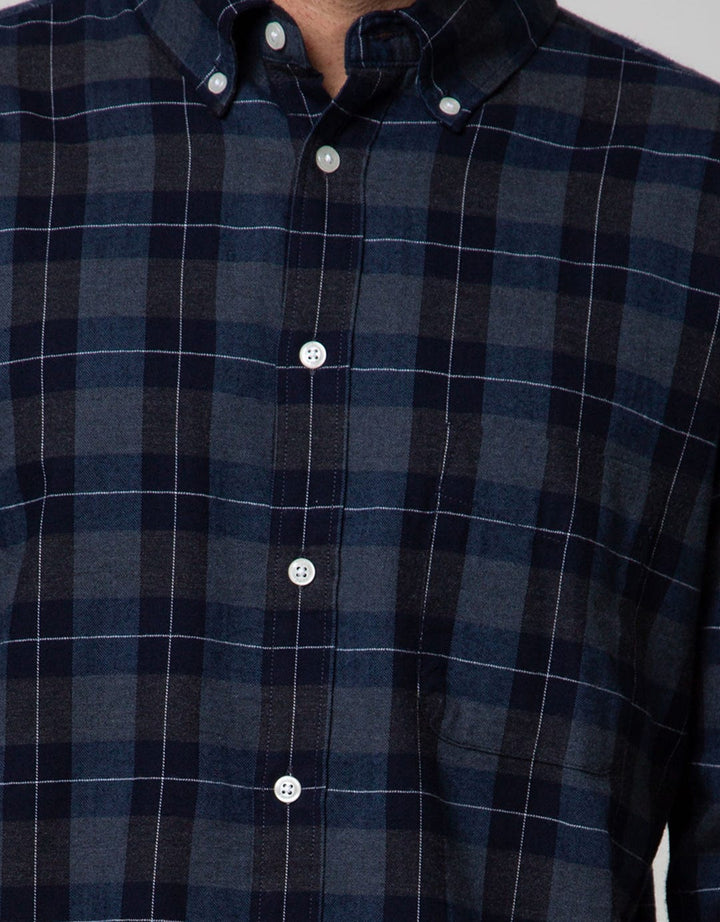 Cole Long Sleeve Shirt Woven Medium Check