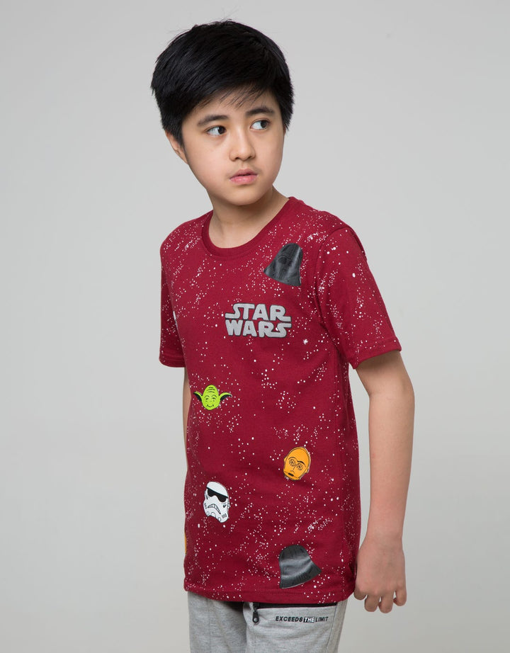 Star Wars Splash Icon Short Sleeve T-Shirt Fullprit