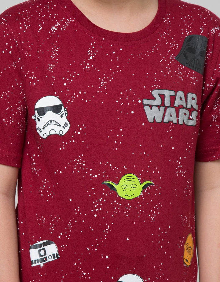 Star Wars Splash Icon Short Sleeve T-Shirt Fullprit