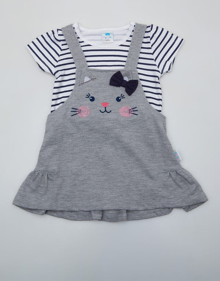 Pipiniko Overall Midi Skirt Meow