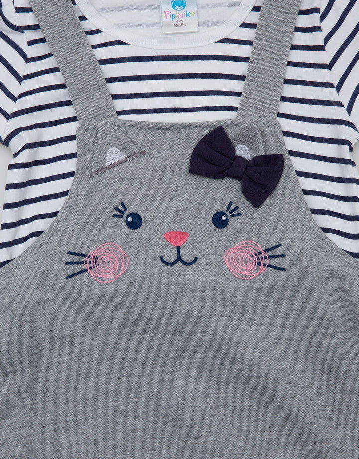 Pipiniko Overall Midi Skirt Meow