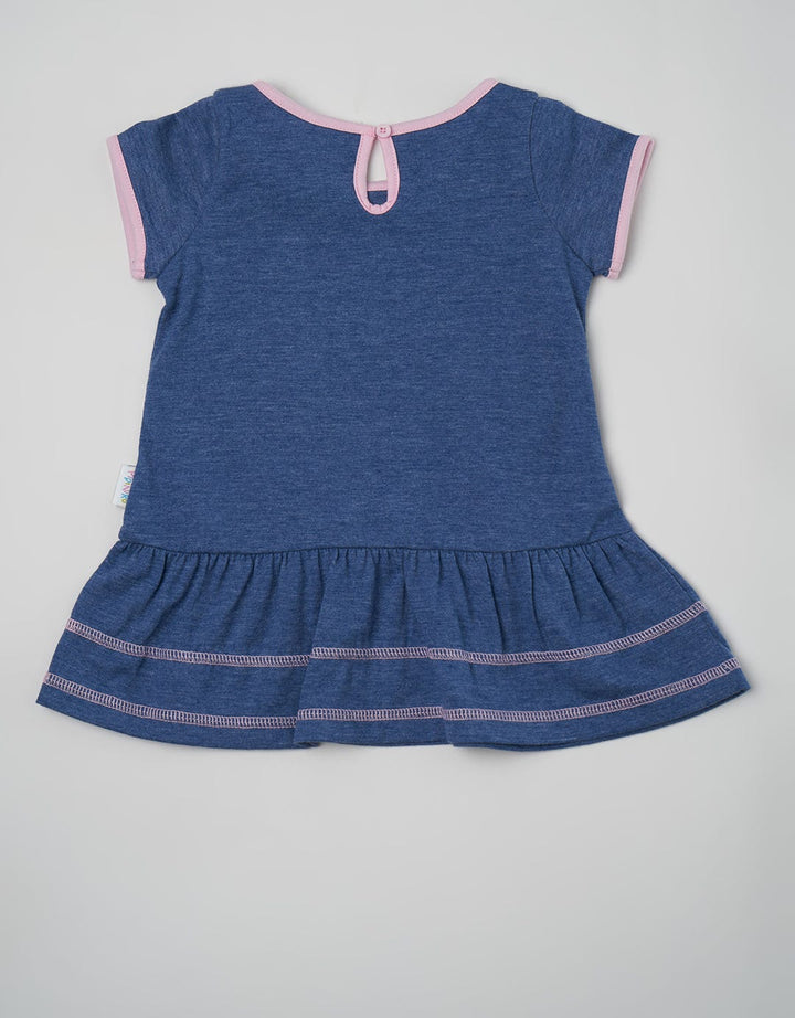 Pipiniko Short Sleeve Midi Dress Flower Bee