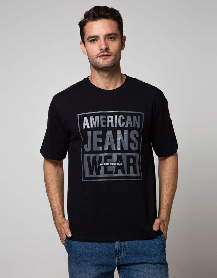 American Jeans Short Sleeve T-Shirt Classic Print Brand