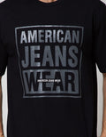 American Jeans Short Sleeve T-Shirt Classic Print Brand