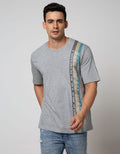 American Jeans Short Sleeve T-Shirt Print American Jeans Vertical Line