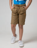 Little M Short Pants Woven Karet Bordir Dino