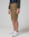 Little M Short Pants Woven Rubber Peek Pockets Embroidery All Goo