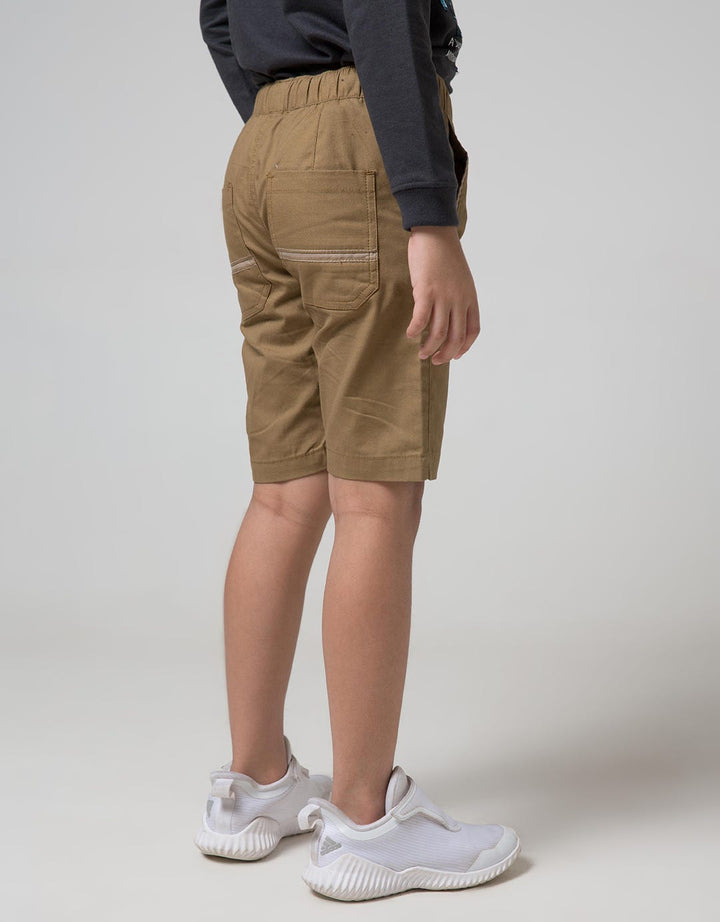 Little M Short Pants Woven Rubber Peek Pockets Embroidery All Goo