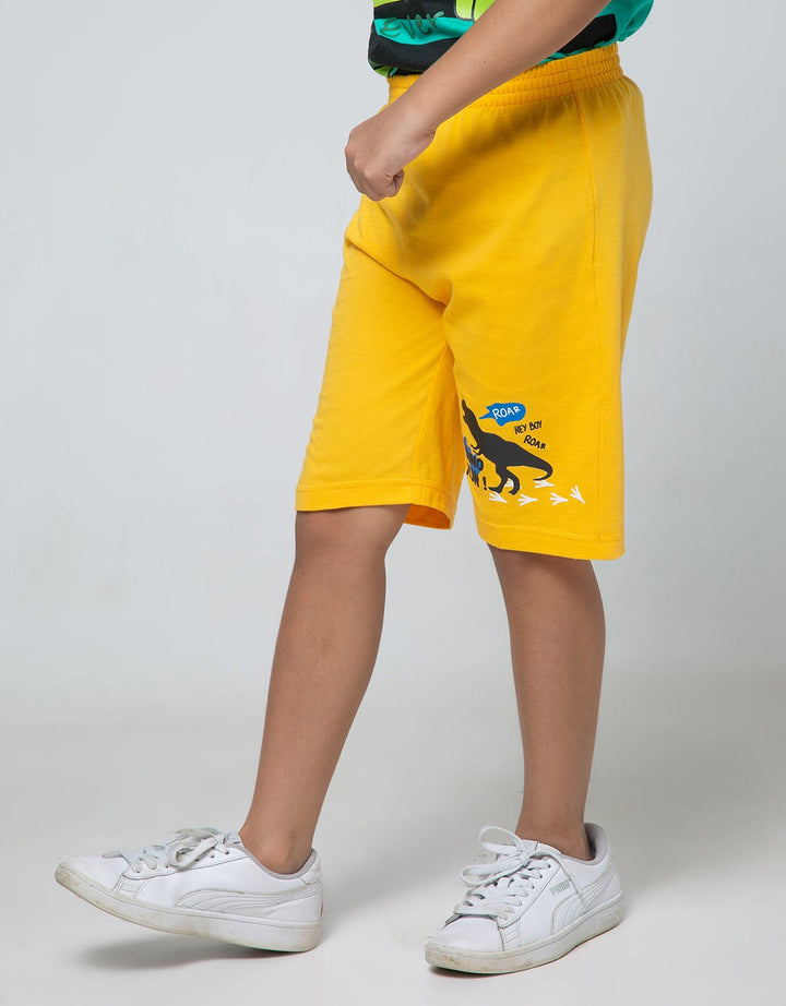 Little M Short Pants Knit Multipack Dino Classic