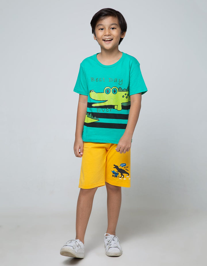 Little M Short Pants Knit Multipack Dino Classic
