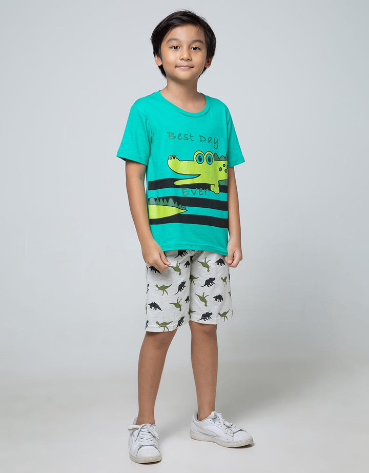 Little M Short Pants Knit Multipack Dino Classic