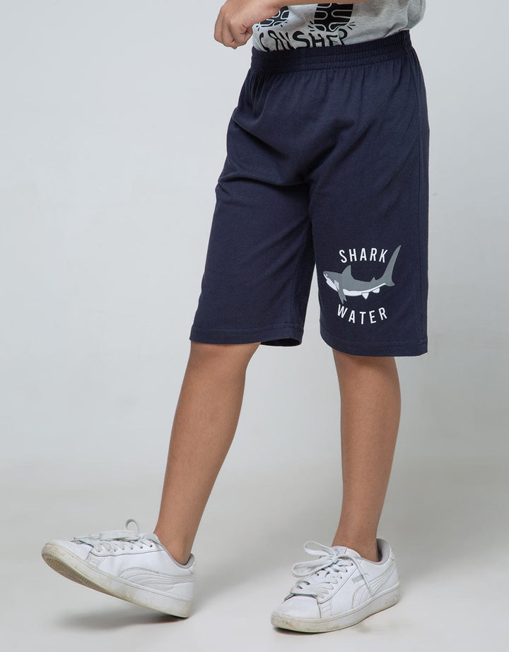 Little M Short Pants Knit Multipack Shark