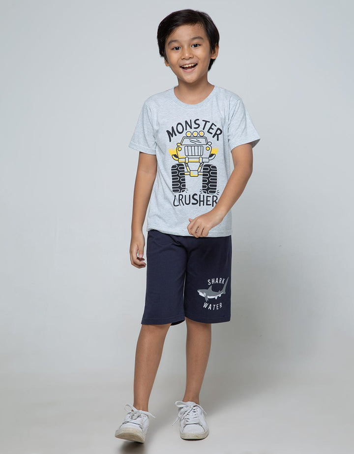 Little M Short Pants Knit Multipack Shark