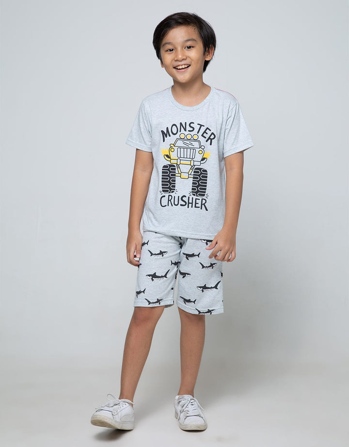 Little M Short Pants Knit Multipack Shark