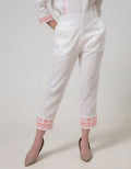 Details Long Pants Leb Woven Embroidery On Bottom