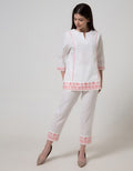 Details Long Pants Leb Woven Embroidery On Bottom