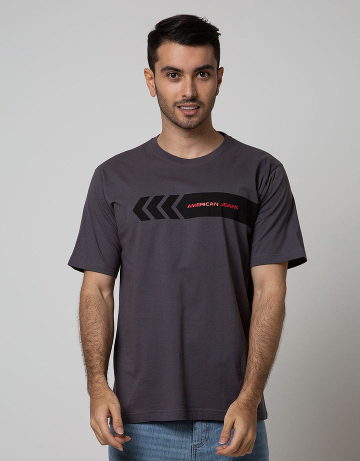 American Jeans Short Sleeve T-Shirt Printed Arrow Racing Theme