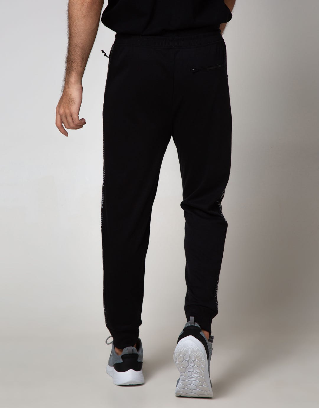 American Jeans Jogger With Print On Side N Pocket Zip Contemporary