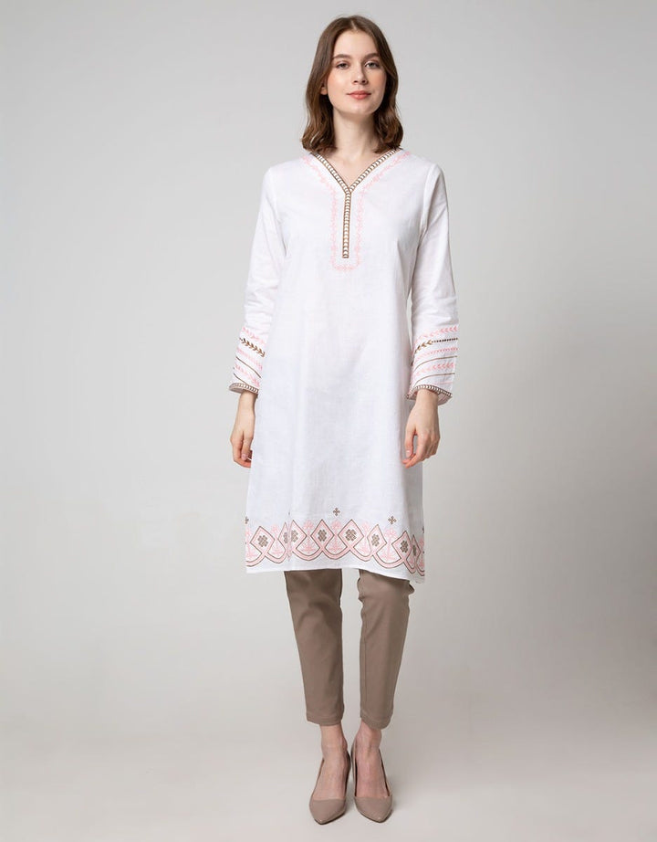 Details Long Sleeve Midi Dress Leb
