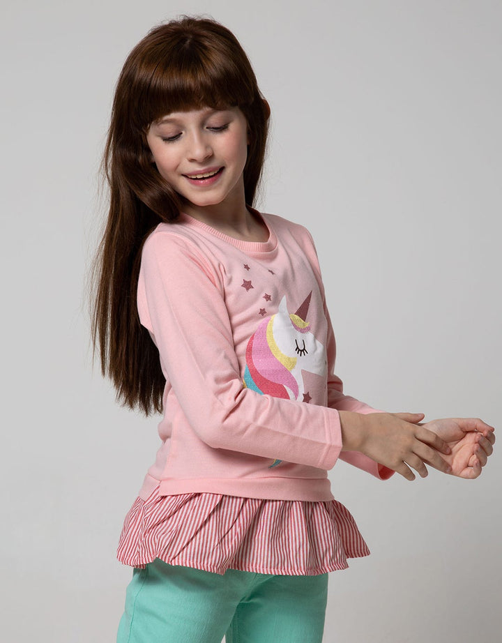 Little M Long Sleeve T-Shirt Unicorn Mote