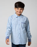 Aero Kids Long Sleeve Shirt Fullprint Oxford Skateboard Team
