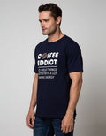 T Zone Short Sleeve T-Shirt Big Size Theme Coffee Addict