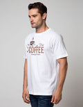 T Zone Short Sleeve T-Shirt Big Size Theme Hot Coffee