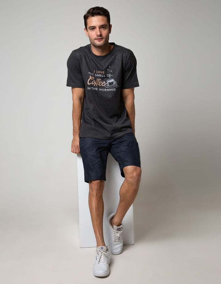 T Zone Short Sleeve T-Shirt Big Size Theme Coffee In The Morning