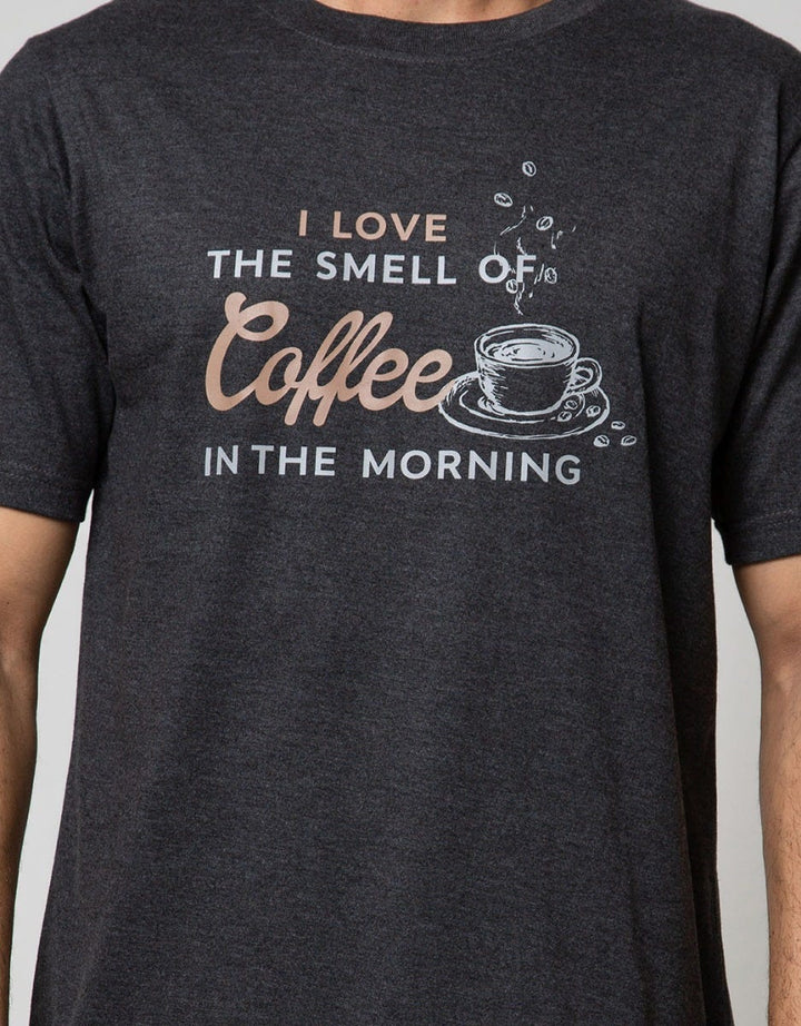 T Zone Short Sleeve T-Shirt Big Size Theme Coffee In The Morning
