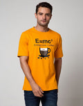 T Zone Short Sleeve T-Shirt Big Size Theme Coffee E = Mc2