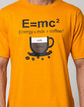 T Zone Short Sleeve T-Shirt Big Size Theme Coffee E = Mc2