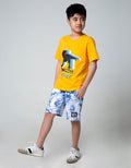 Aero Short Sleeve T-Shirt Ki Printnofloc Patern Monster Attack