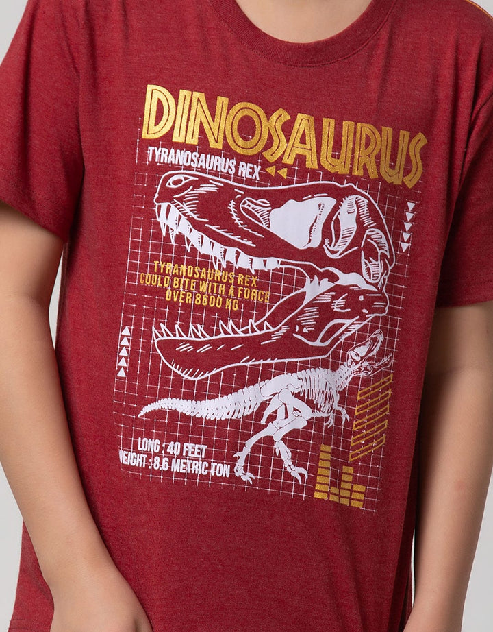 Aero Kids Short Sleeve T-Shirt Printnofloc Regular Patern Tyranosau