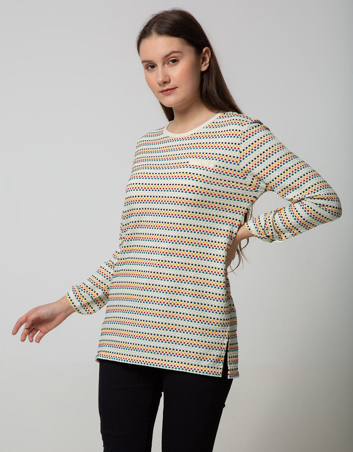 Phenomenal Long Sleeve T-Shirt Colorful Medium Dots