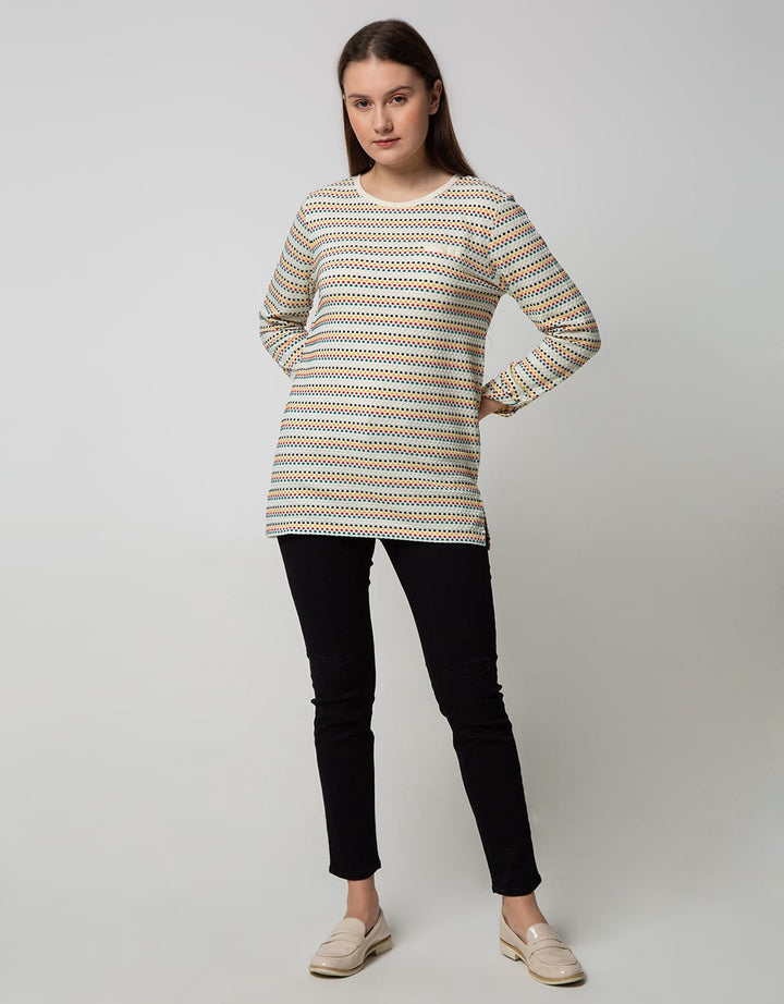 Phenomenal Long Sleeve T-Shirt Colorful Medium Dots