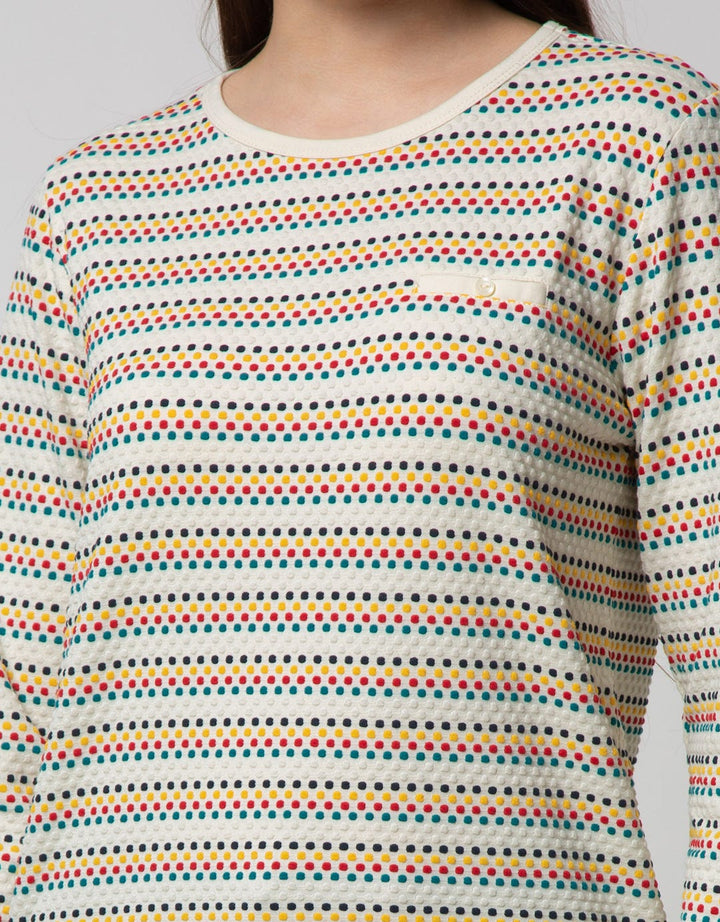 Phenomenal Long Sleeve T-Shirt Colorful Medium Dots