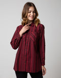 Crater Long Sleeve Shirt Dress