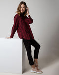 Crater Long Sleeve Shirt Dress