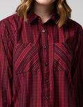 Crater Long Sleeve Shirt Dress