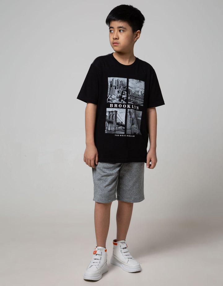 Aero Kids Short Sleeve T-Shirt Fullprintnofloc Regu Vertical