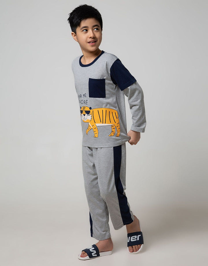 Kidz Too Top - Bottom Pajama Set Long Sleeve Long Pants Hear Me Snore