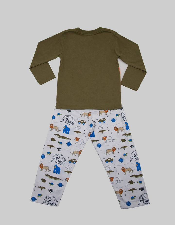 Kidz Too Top  Bottom Set Piyama No Time To Snore