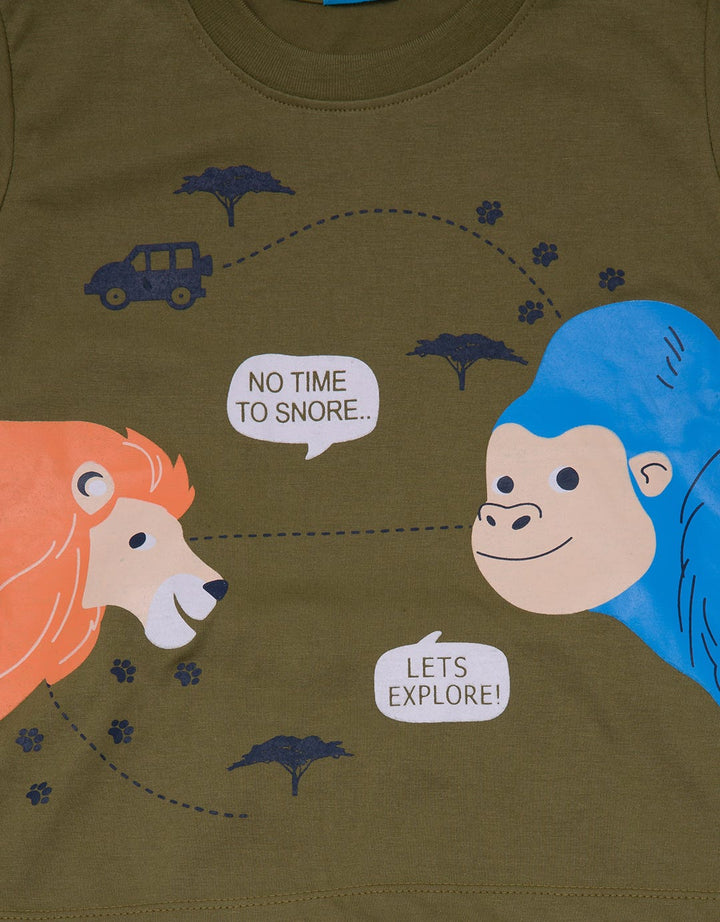 Kidz Too Top  Bottom Set Piyama No Time To Snore