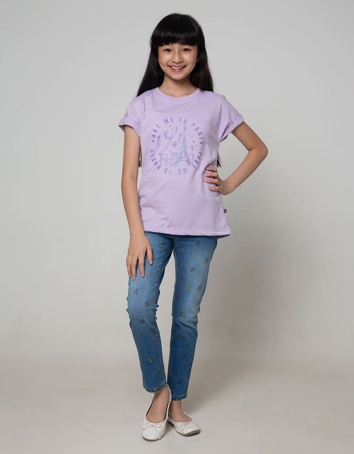 Aero Kids Denim Long Pants Jeggings Fullprint Thunder Heart