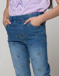 Aero Kids Denim Long Pants Jeggings Fullprint Thunder Heart