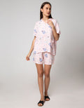 Nevada Short Sleeve Pyjama Shorts Bear Stripe